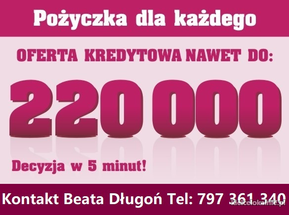 Kredyt Gotówkowy do 220 000 w 1 Dzień Kredyt Gotówkowy do 220 000 w 1 Dzień