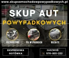 Szybki Skup Aut Powypadkowych - Gotówka od ręki