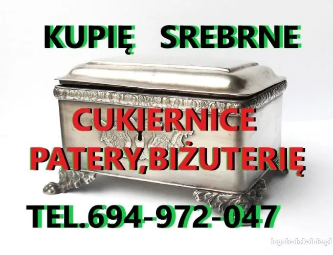 KUPIĘ SREBRNE CUKIERNICE,PATERY,ŚWIECZNIKI,BIŻUTERIĘ KONTAKT-694972047